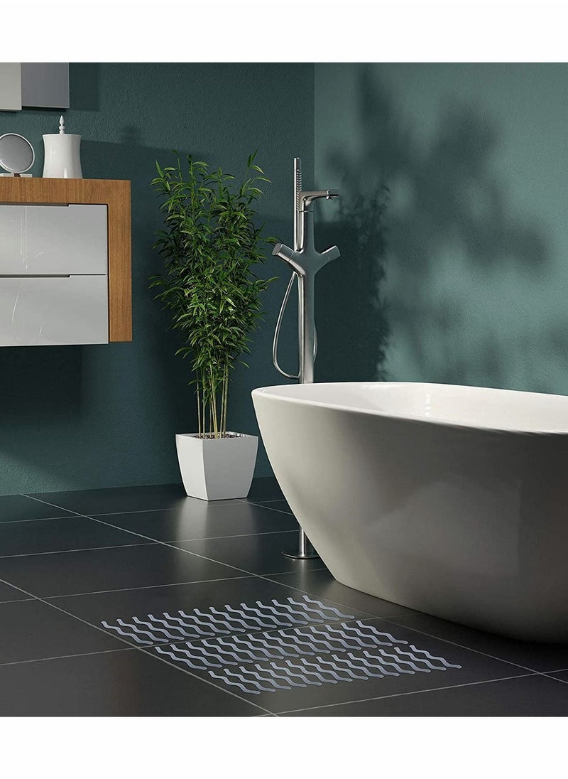 KASTWAVE Anti Slip Shower Stickers, Non-Slip Bathtub Stickers, Safety Shower Floor Non Slip Stickers  - Image 4