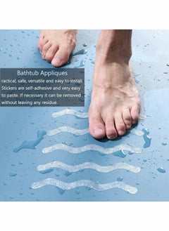 KASTWAVE Anti Slip Shower Stickers, Non-Slip Bathtub Stickers, Safety Shower Floor Non Slip Stickers  - Image 5