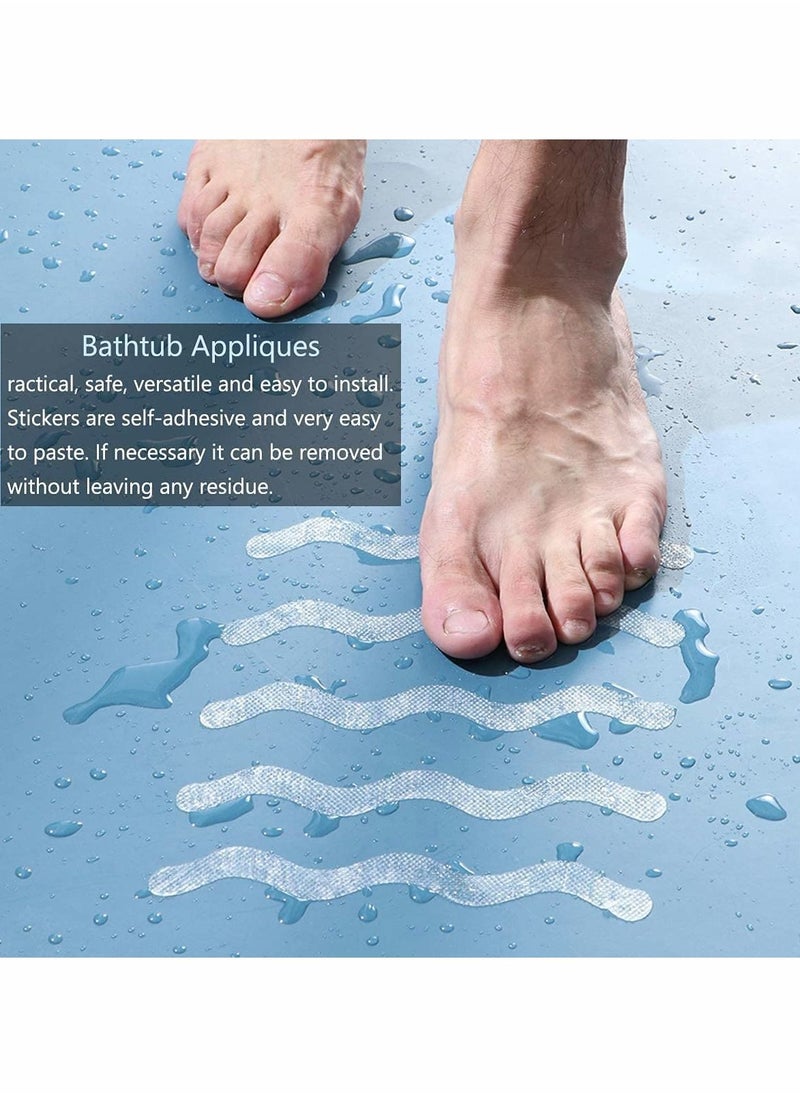 KASTWAVE Anti Slip Shower Stickers, Non-Slip Bathtub Stickers, Safety Shower Floor Non Slip Stickers  - Image 5