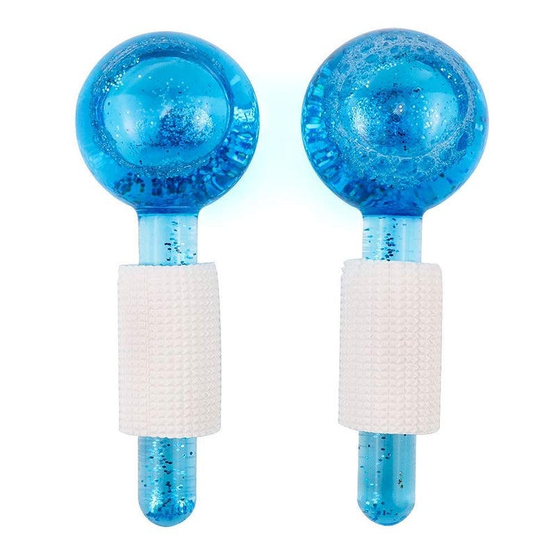 ONTRIP Facial Ice GlobeSmart Cool Face Roller Ball Facial Massage Tools for for Neck Eye Circle Reduce Puffiness Anti Ageing Wriknles Soothing Firming Skin 2PcsONTRIP - Image 1