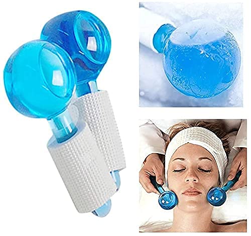 ONTRIP Facial Ice GlobeSmart Cool Face Roller Ball Facial Massage Tools for for Neck Eye Circle Reduce Puffiness Anti Ageing Wriknles Soothing Firming Skin 2PcsONTRIP - Image 4