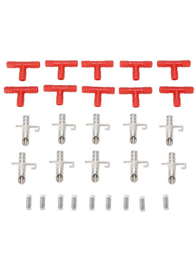 Fdit 10 PCS Waterer Drinker, Practical Automatic Water Feeder Pig Nipple Rabbit Waterer Drinker Feeder Poultry Watering System - Image 1