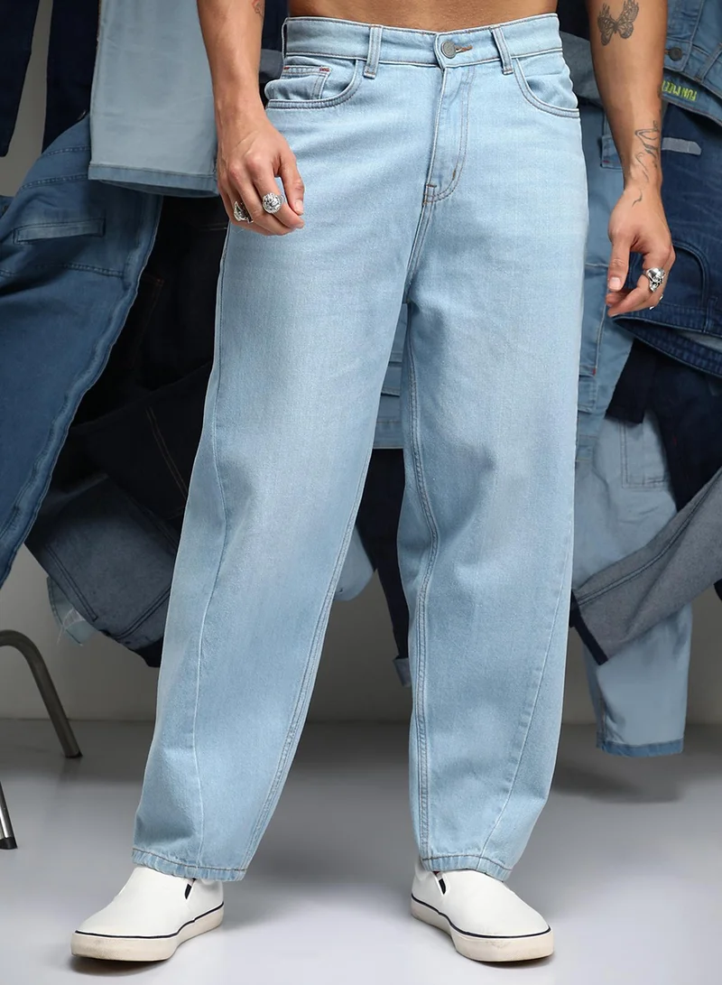 كامبوس سوترا جينز رجالي أزرق فاتح شبه مستقيم مريح