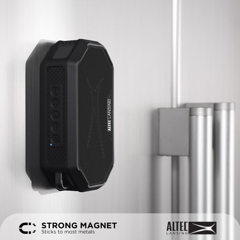 Altec Lansing Portable Bluetooth Speaker HYDRAMINI 2.0, IP67 Waterproof, Portable Speaker, 12h Playtime, Wireless Pairing, USB-C Quick Charge, Magnetic Bluetooth, Voice Assistant Integration - Image 5