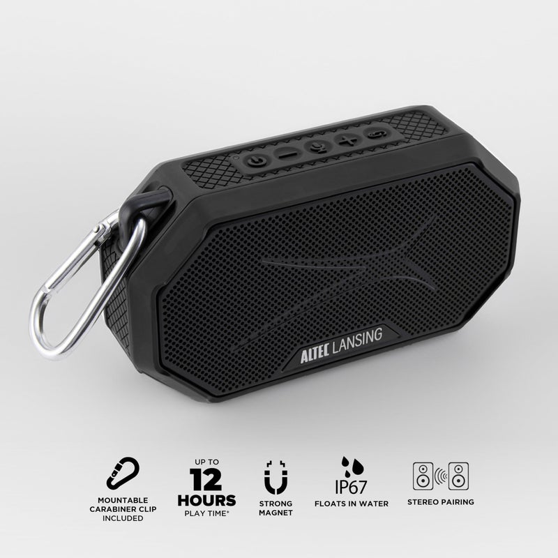 Altec Lansing Portable Bluetooth Speaker HYDRAMINI 2.0, IP67 Waterproof, Portable Speaker, 12h Playtime, Wireless Pairing, USB-C Quick Charge, Magnetic Bluetooth, Voice Assistant Integration - Image 2