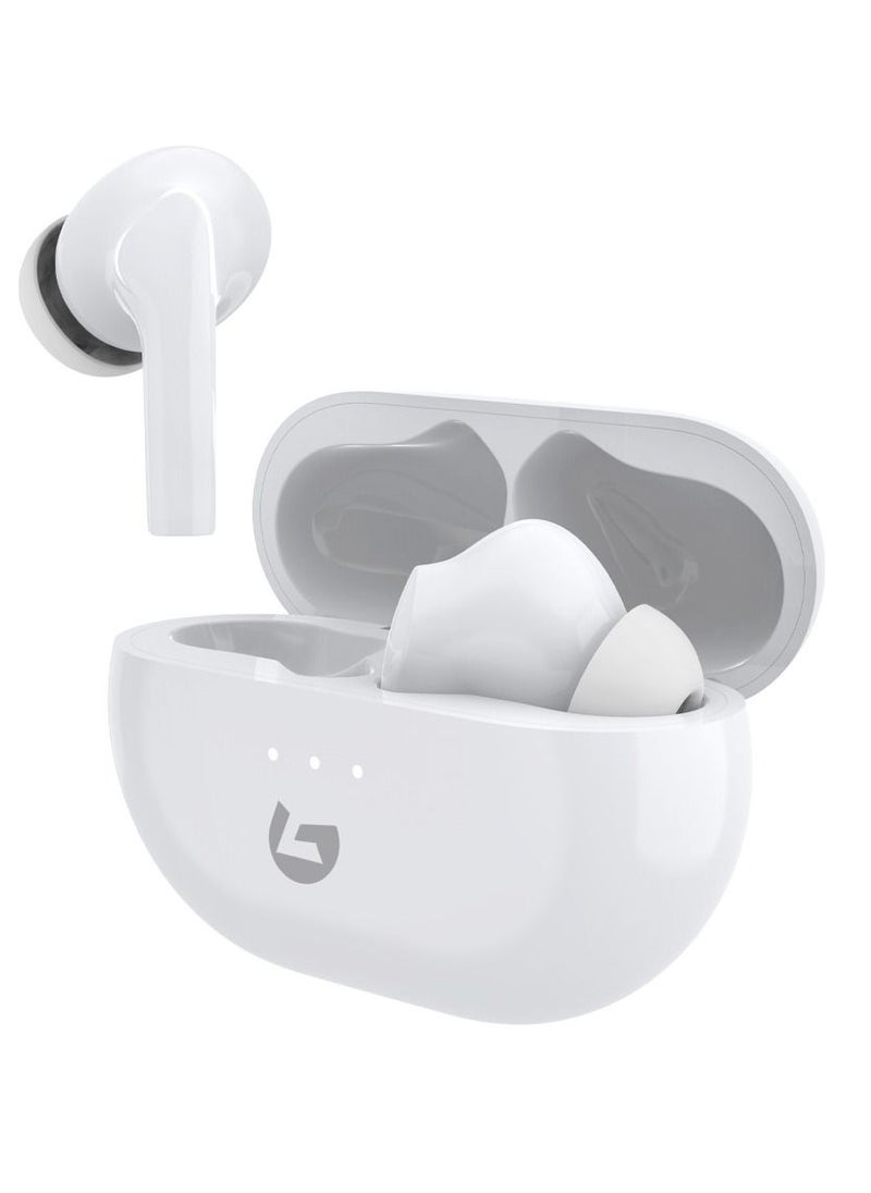 LS BUDS True Wireless Bluetooth Earbuds With Charging Case White