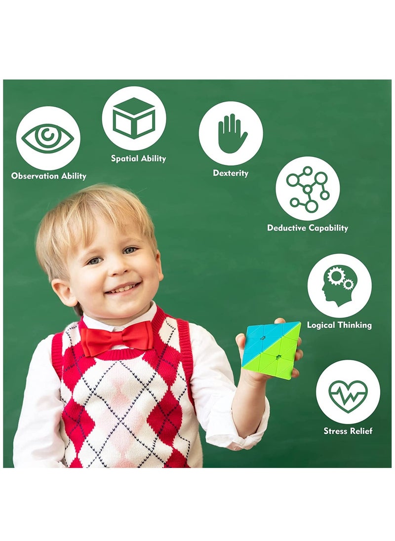 Magic Cube Speed Cube Pyramid 3 3 3 Stickerless Frosted Triangle Puzzle Magic Cube - Image 5