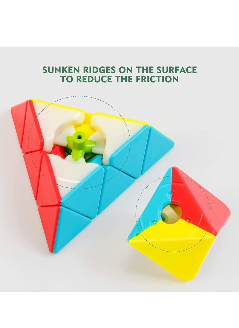 Magic Cube Speed Cube Pyramid 3 3 3 Stickerless Frosted Triangle Puzzle Magic Cube - Image 2