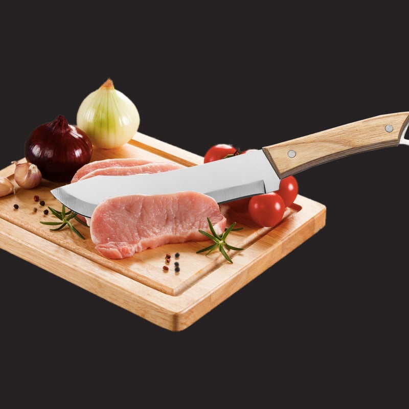 Captoola سكين الطهاة الصينية 79 بوصة من كابتولا، سكين تقطيع الخضار، سكين جزار، مجموعة سكاكين، عبوة من 1 - Image 5