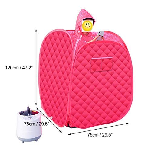 Bella Faccia Bella Faccia STEAM Sauna Bath for Wight Loss Personal Sauna Bath for Home Ultra Premium Portable Bath Panchkarma Swedan Machine Red - Image 3