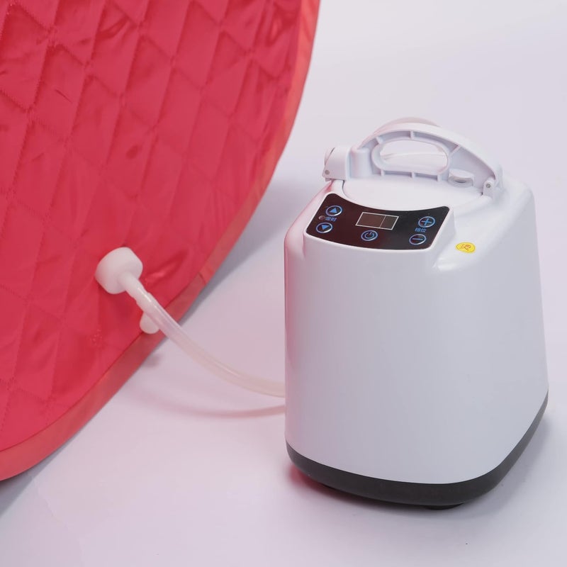 Bella Faccia Bella Faccia STEAM Sauna Bath for Wight Loss Personal Sauna Bath for Home Ultra Premium Portable Bath Panchkarma Swedan Machine Red - Image 4