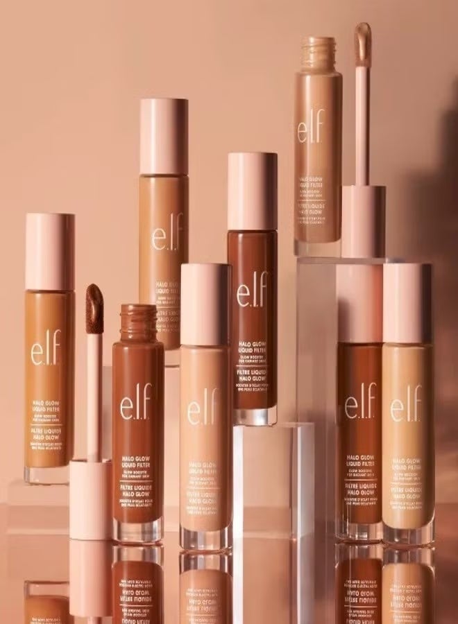 elf e.l.f. Halo Glow Liquid Filter Complexion Booster – Shade 3.5 Medium 31.5ml, Illuminating Liquid Makeup for Radiant Soft-Focus Glow with Hyaluronic Acid, Hydrating, Vegan & Cruelty-Free - Image 4