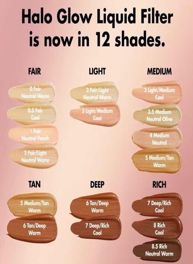 elf e.l.f. Halo Glow Liquid Filter Complexion Booster – Shade 3.5 Medium 31.5ml, Illuminating Liquid Makeup for Radiant Soft-Focus Glow with Hyaluronic Acid, Hydrating, Vegan & Cruelty-Free - Image 3