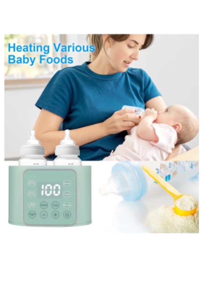 Generic - Baby Bottle Warmer, Multifuntion Breast Milk Warmer, Fast Baby Food Heater & Defrost Warmer with Timer for Twins, LCD Display Accurate Temperature Adjustment, 24H Constant Mode - Image 1