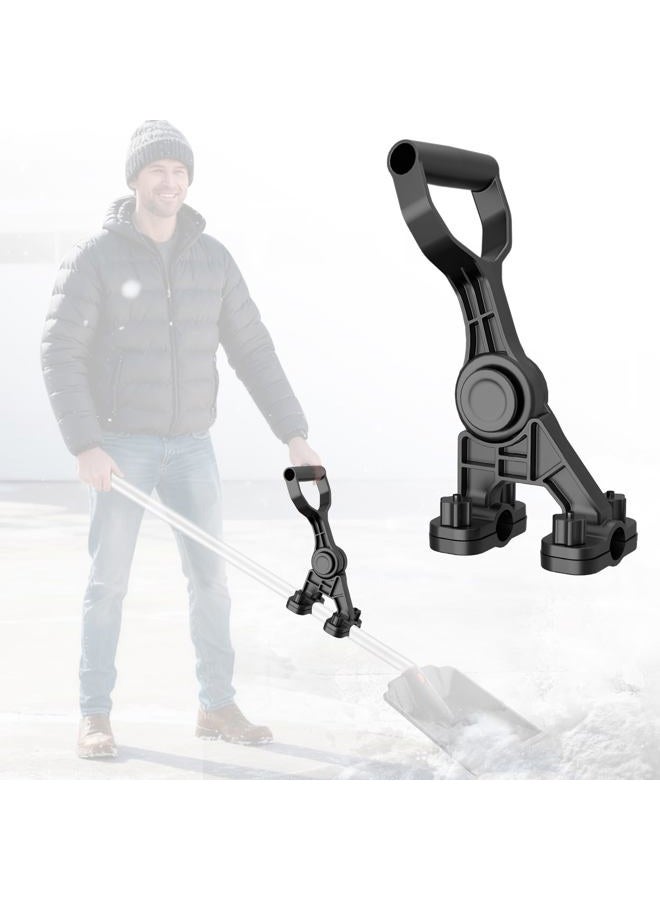 Goldusk Adjustable Snow Shovel Handle, Goldusk 5-Angle Ergonomic Extension Handle for Snow Removal & Garden Tools, ABS+GF Universal Assist Handle for Snow Shovel, Rake, String Trimmer, Back-Saving Design - Image 1