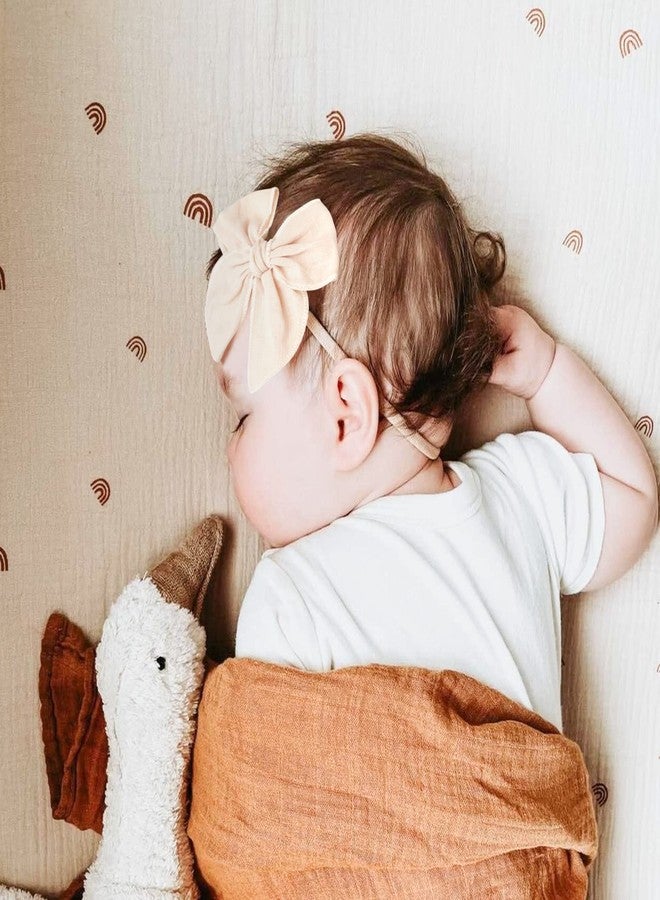 Niceye Baby Girl Bows and Headbands, Stretchy Nylon Hairbands Hair Bows for Newborns, Infants, Toddlers - Handmade Baby Hair Accessories for Girls - Image 4