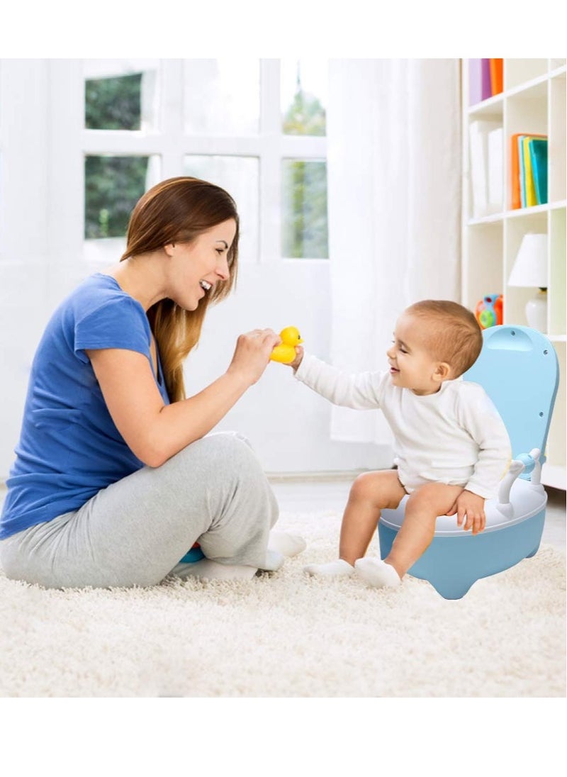 Generic - Baby Potty Training Toilet With Handle Simulation Large Capacity Removable Child Potty Training Chair for Boys and Girls Handles Splash Guard Comfortable Seat for Toddler - Image 1
