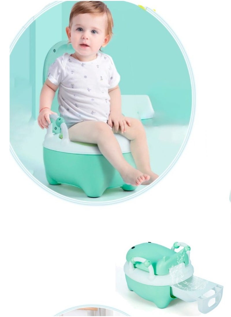 Generic - Baby Potty Training Toilet With Handle Simulation Large Capacity Removable Child Potty Training Chair for Boys and Girls Handles Splash Guard Comfortable Seat for Toddler - Image 1