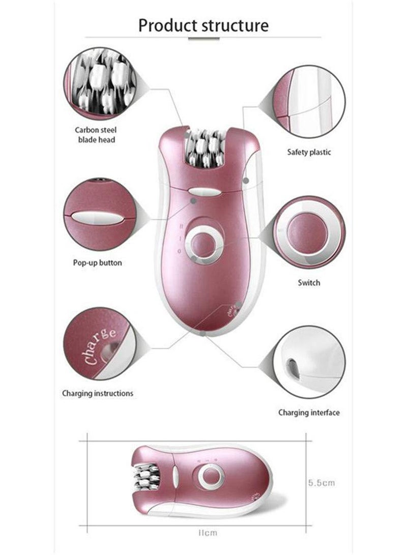 NIBEMINENT 2 In 1 Rechargeable Electric Shaver Pink - Image 2