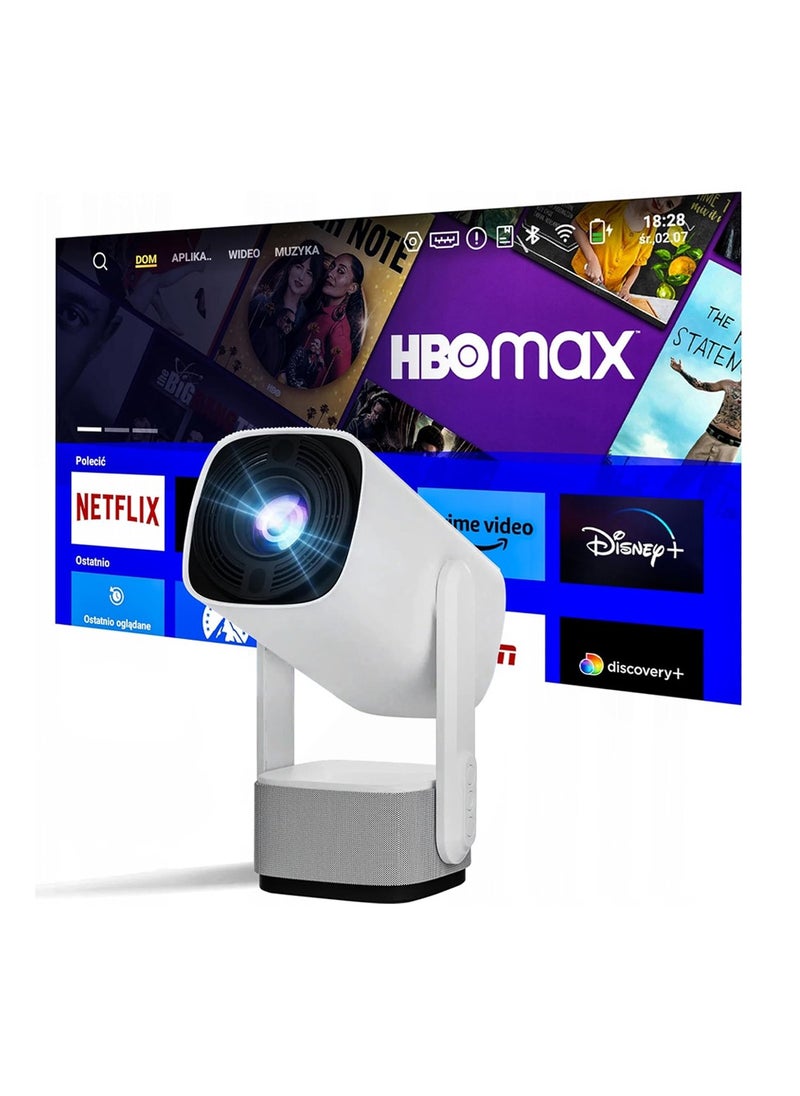 Generic - Portable Mini Projector with Ambient Lamp - Native 1080P Resolution with 4K Support - Image 1