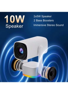 Generic Portable Mini Projector with Ambient Lamp - Native 1080P Resolution with 4K Support  - Image 2