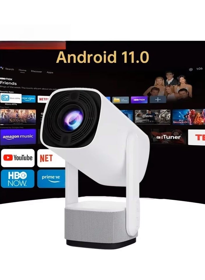 Generic - Portable Mini Projector with Ambient Lamp - Native 1080P Resolution with 4K Support - Image 1