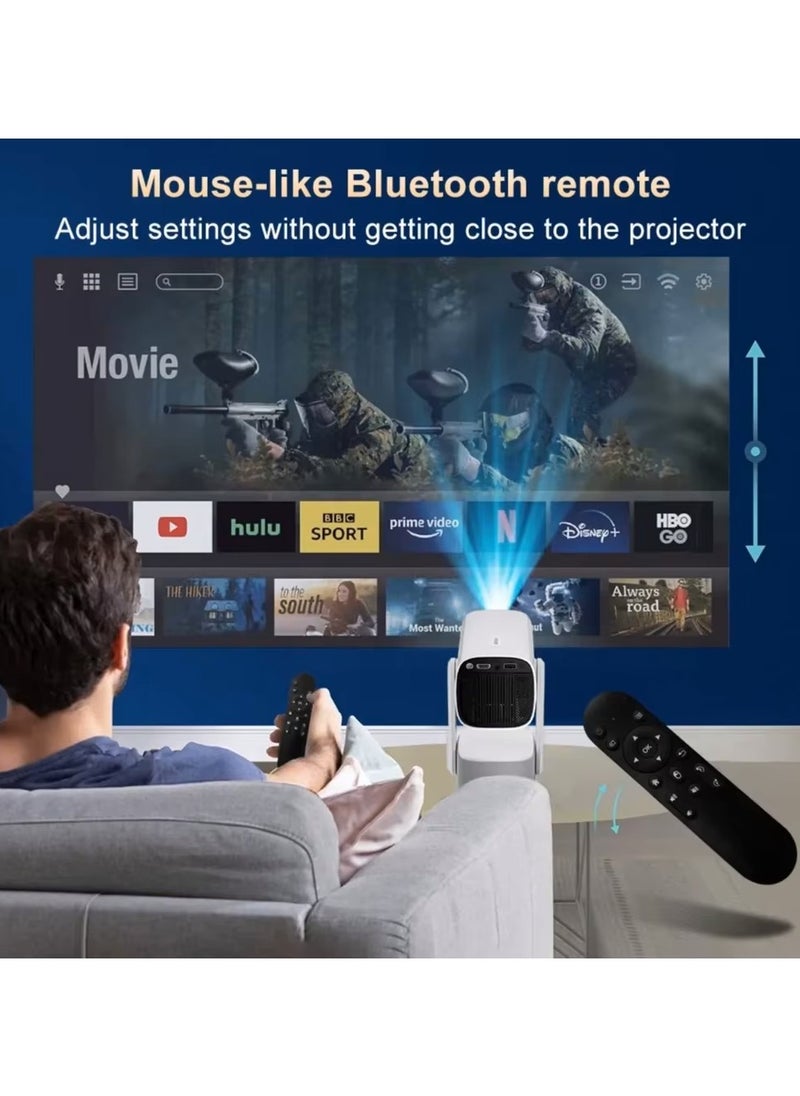 Generic - Portable Mini Projector with Ambient Lamp - Native 1080P Resolution with 4K Support - Image 1