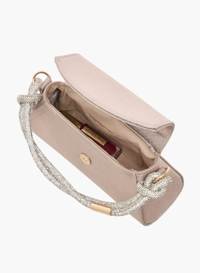 Flora Bella By Shoexpress Womens Textured Shoulder Bag With Magnetic Closure