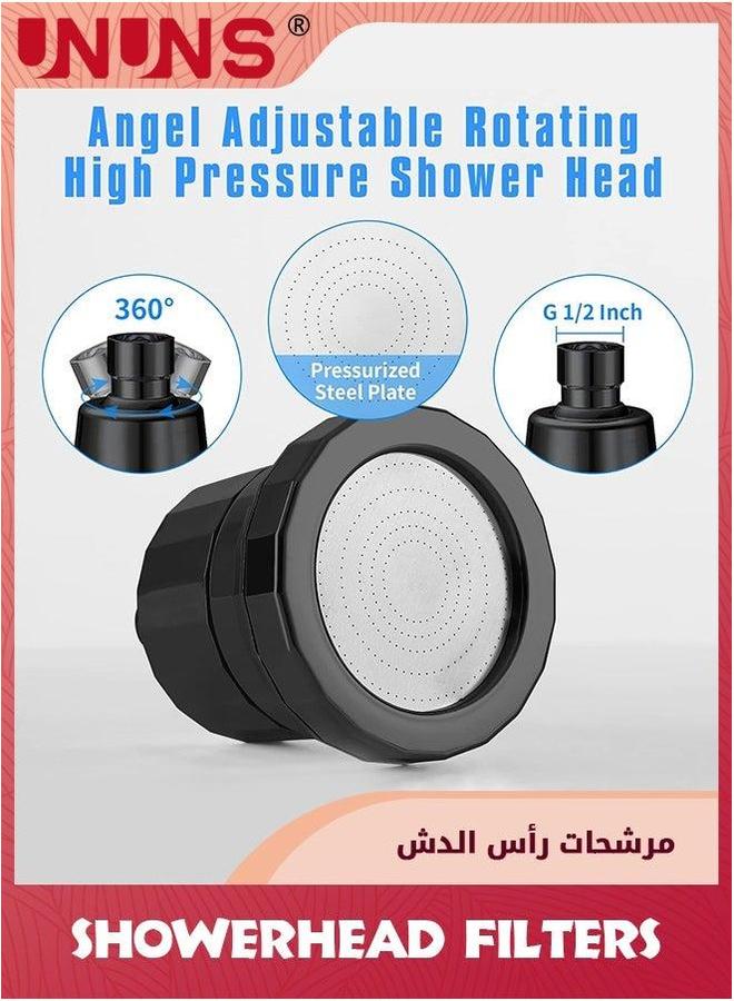 UNUNS 15-Stage Shower Filter,2-in-1 Water Softener Head High Pressure For Hard Water,Shower Filters To Remove Chlorine And Fluoride,Water With - Image 3