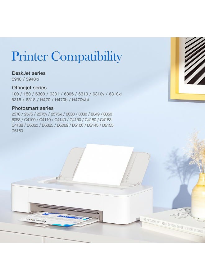 Valuetoner Remanufactured Ink Cartridge Replacement for HP 98 (C9364WN) for Officejet 150 100 6310 H470, PhotoSmart 2570 2575 8050 C4180 C4150, Deskjet 460 5940 D4145 D4155 Printer (Black, 2 Pack) - Image 2