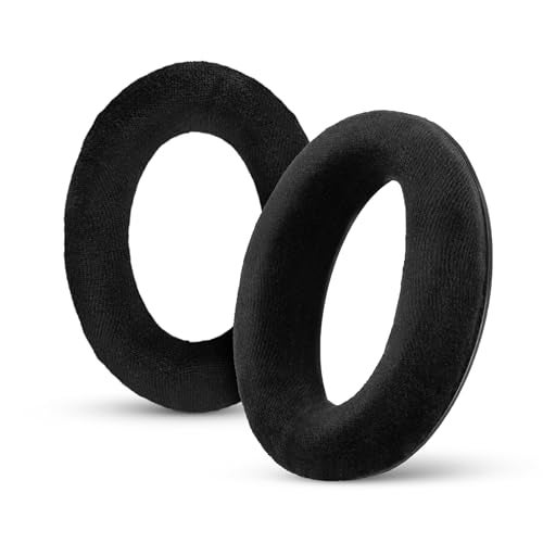 BRAINWAVZ Replacement Earpads for Sennheiser HD598 CSSESR HD599 HD558 HD518 HD595 HD569 HD579 HD560 HD555 HD515 HD559 Headphones Soft Velour Extra Comfort by Brainwavz Black - Image 1