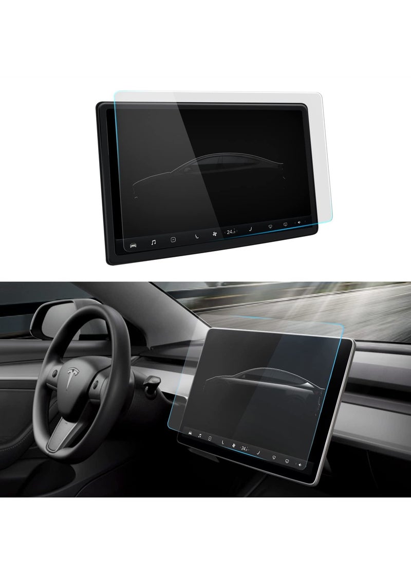 Generic - Matte Tempered Glass Screen Protector for Tesla Model 3 / Model Y - Anti-Glare, Anti-Fingerprint Protection for Center Control Touch Screen Navigation Accessories. - Image 1