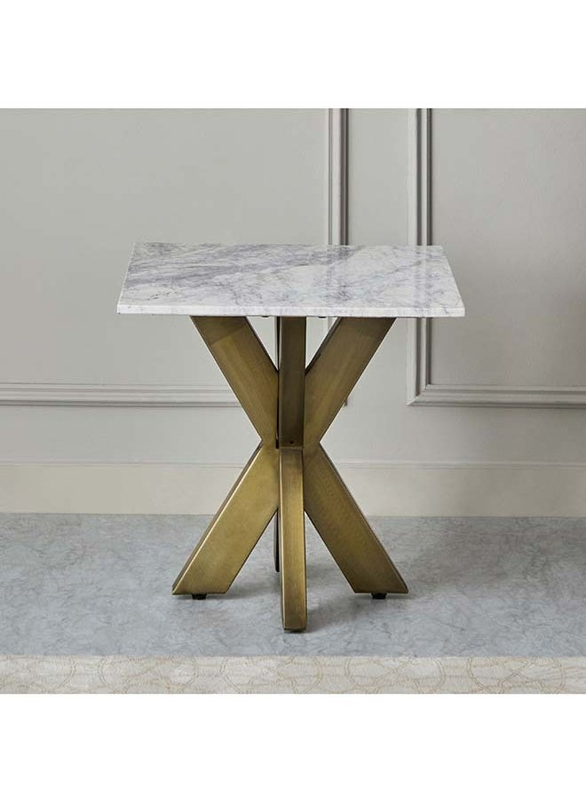 Home Box Portola Marble Top End Table 55 x 55 x 55 cm  - Image 2