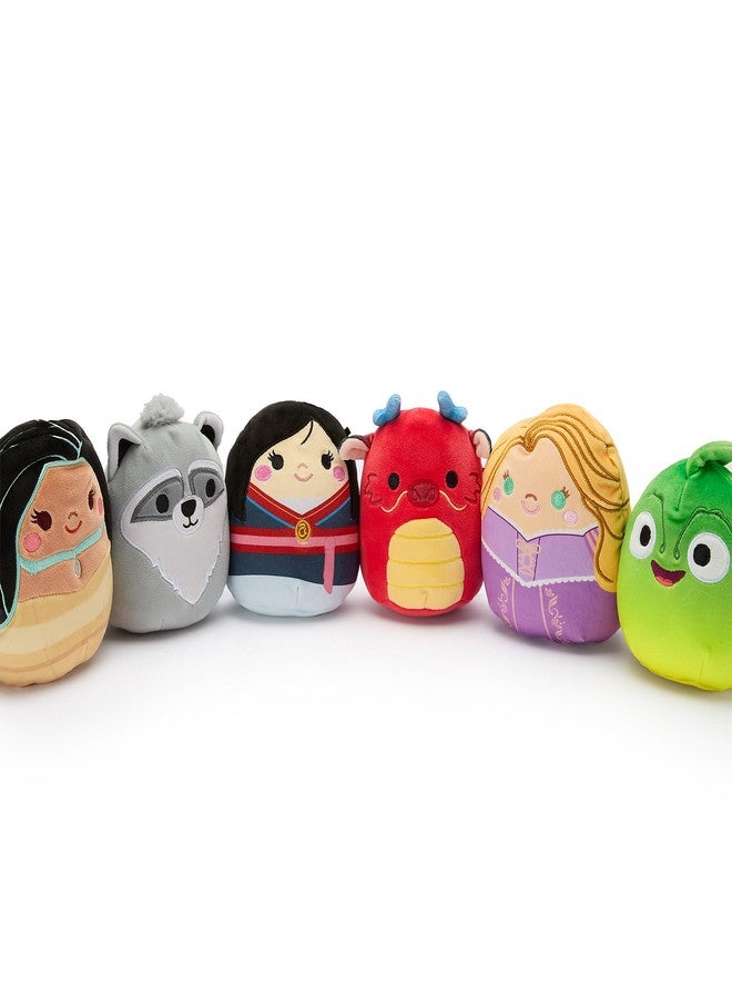 Disney Store Official Disney Princess Squishmallows Plush Set - 6 Squishmallow Mini 5" Plush Figure Toys Featuring Mulan, Rapunzel, Pocahontas with Mushu, Pascal, Meeko - Plushies for Girls - Image 5