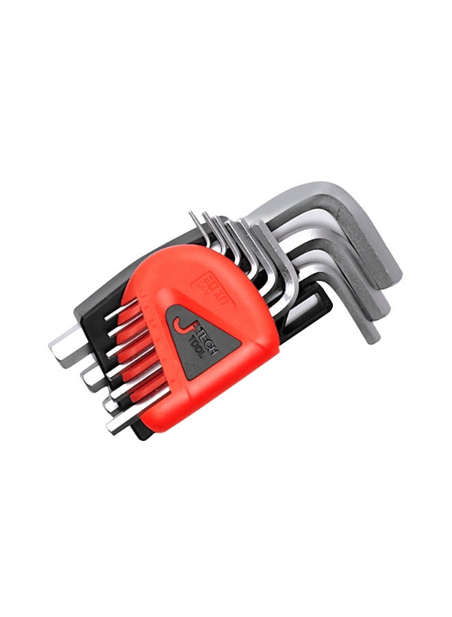 jetechtool Jetech 9-Piece Hex Key Wrench Set, Metric, Heat-Treated, L-Style, Flat Plated, Advanced Synthetic Steel, High Hardness, Small, 1.5mm to 10mm Allen Key Set - PS-C9 - Image 1