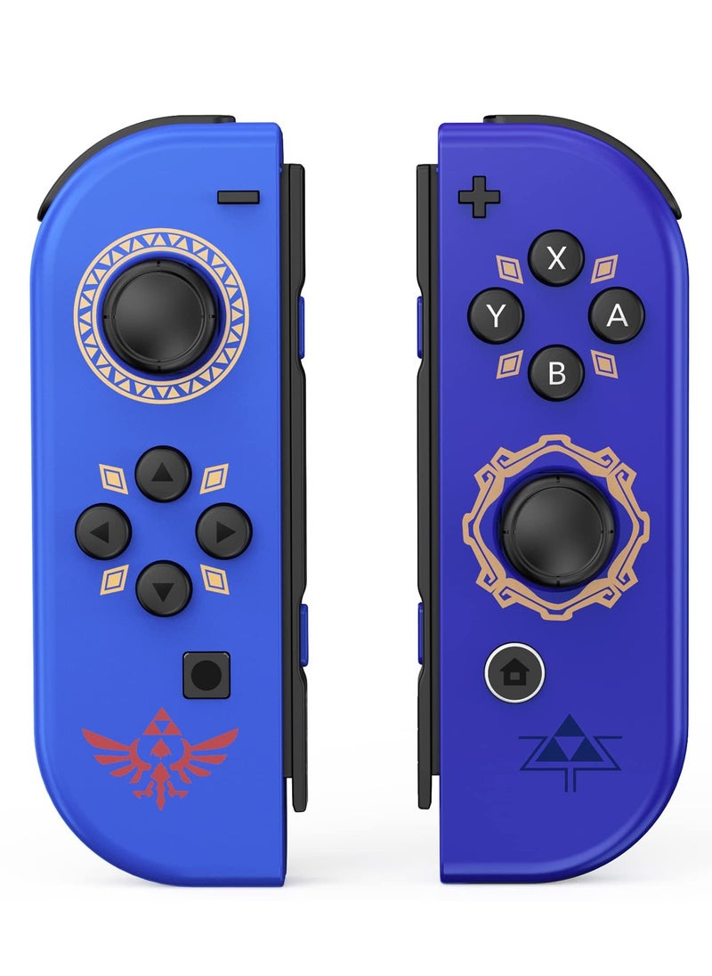 Generic - Wireless Joy-Con Controllers for Nintendo Switch, L/R Replacement Compatible with Switch/Lite/OLED, Joystick with Wake-up, Screenshot, and Dual Vibration (Dark Blue) - Image 1