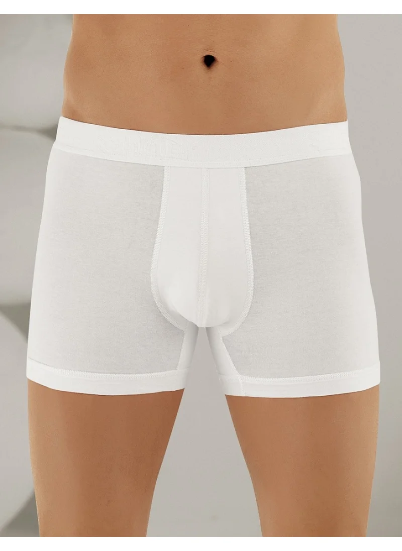 Şahinler Lycra Written Bag Boxer White ME031