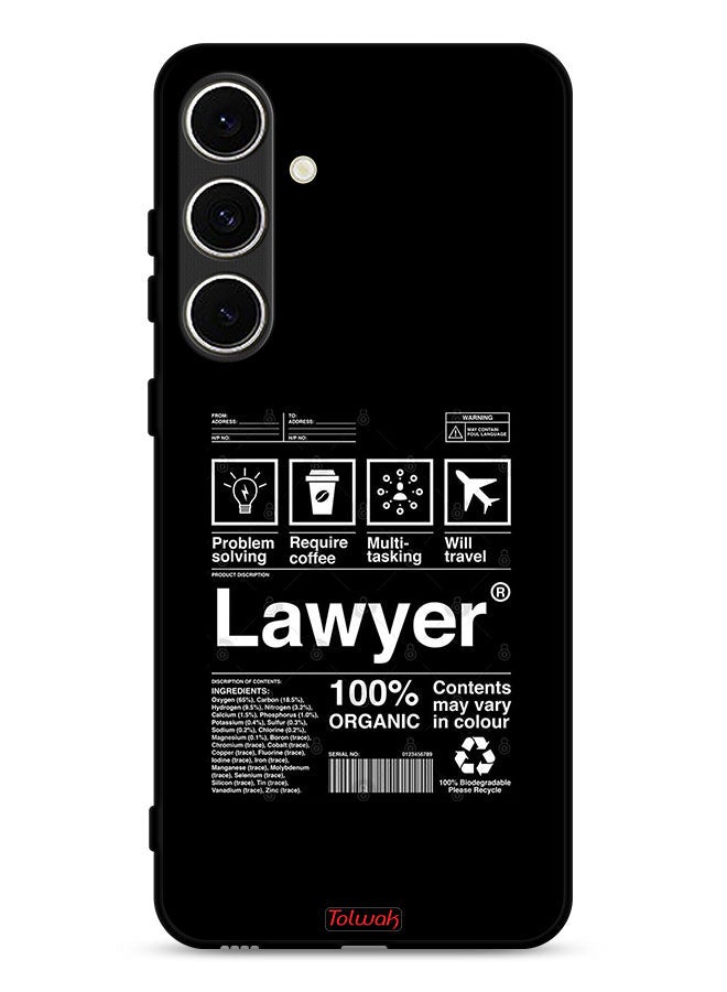 Tolwak Samsung Galaxy S24 FE 5G Protective Case Cover Lawyer Sticker - Image 1