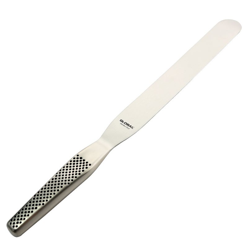Global 10 inch Straight Spatula, Stainless Steel, GS-21/10 - Image 1