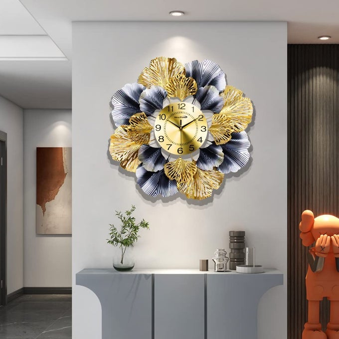 MODERN LARGE WALL CLOCK 268 INCH SILENT BATTERY OPERATED FOR LIVING ROOM BEDROOM OFFICE DECOR