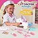 Alritz Unicorn Doctor Kit for Girls Pretend Play Toys with Stethoscope Carrying Bag Vet Costume Kids Doctors Play Set for Ages 3 4 5 Birthday Ideas - Image 4