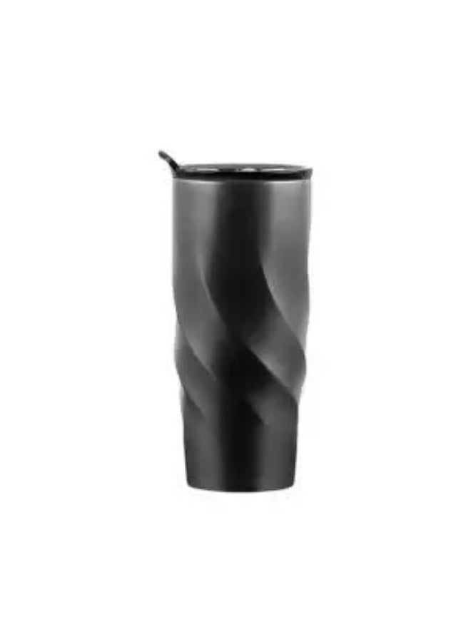 Stainless Steel Thermal Mug – Wave Design 400 ml - Image 1