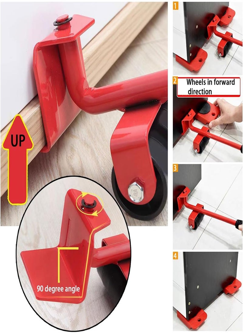 Generic - Heavy Duty Furniture Lifter, Furniture Lift Mover Tool Set, Roller Steel Furniture Mover for Easy Safe Moving Sofas Couch Washer - Image 1