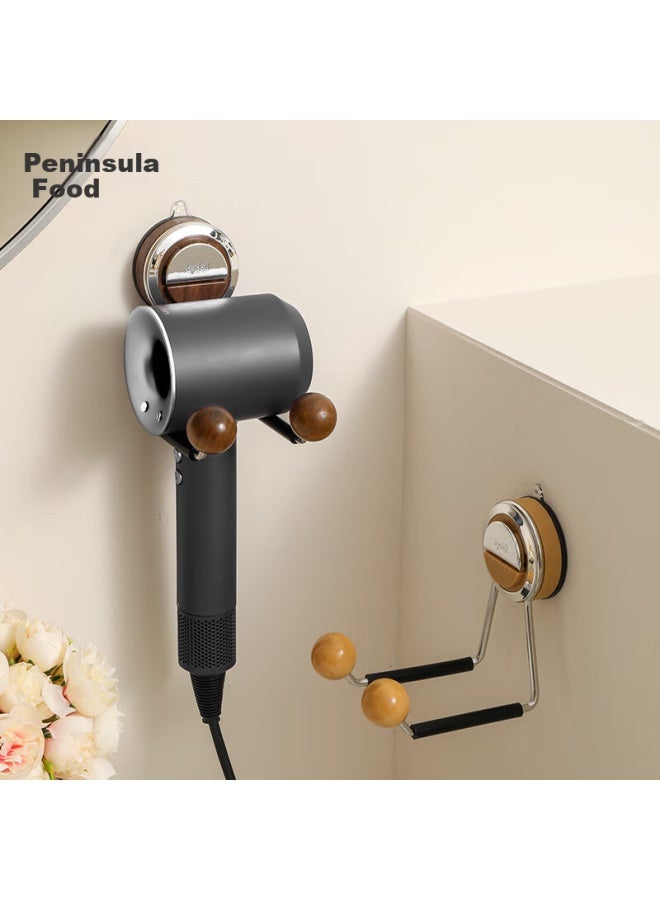 Bydoll Hair Dryer Holder, Suction Cup, No Drilling Required, Wall-mounted, Bathroom Hair Dryer Storage Rack - Image 4