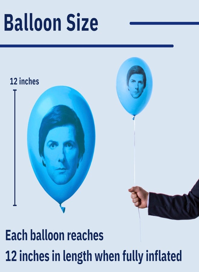 Chillkat Severance Balloons for Birthday Party Decorations, 12 Pack Blue/Light Blue 12" with Mark S. printed, Lumon Industries, Funny Novelty Gift Ideas TV Show Merchandise (12) - Image 5