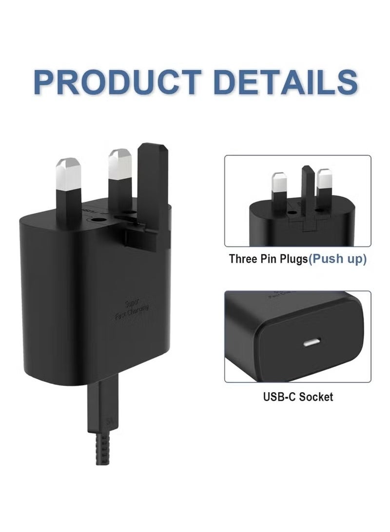 vesus 45W USB C Super Fast Charging PD Charger - Compatible with S24 S23 S22 S21 S20 Ultra, S24+ S23+ S22+ S21+, A53, A15, A 55, A54 - Type C Power Adapter, - Image 1
