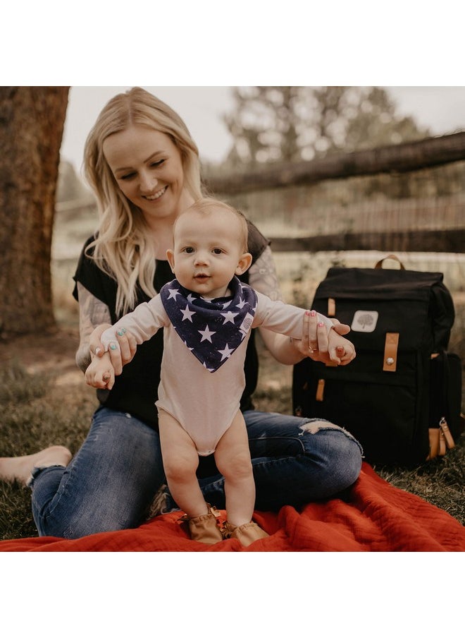 Parker Baby Co. - 4Th Of July Bandana Drool Bibs 4 Pack Patriotic Usa Baby Bibs For Boys Girls Unisex "Freedom Set" - Image 1