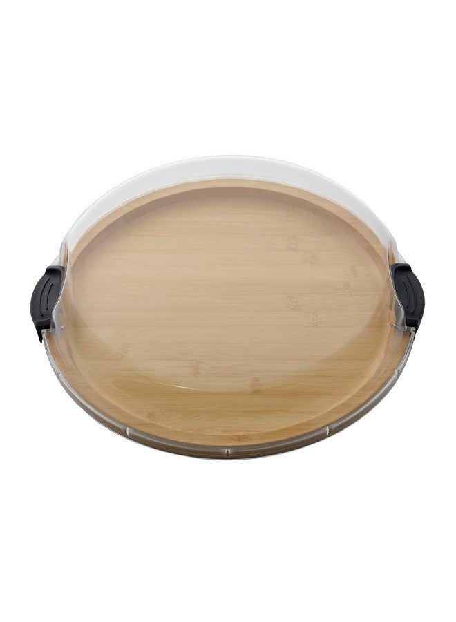 FARBERWARE Build-a-Board Cutting Board with Single Compartment and Clear Locking Lid for Charcuterie, Snacks, and More, Bamboo - Image 2