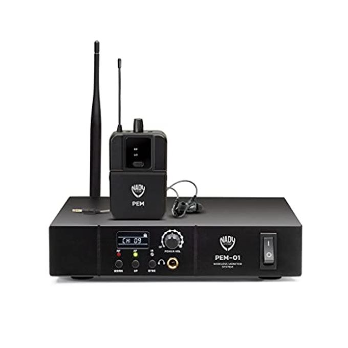 Nady Pem-01 Uhf 16-Channel Wireless Professional In-Ear Monitor System With Eb-6 Earbud Headphones - Image 1