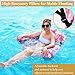 AMENON 2 Pack Inflatable Pool Floats Adult Floating Chair Lounger Adjustable Blow up Pool Noodles Float for Heavy Duty Adult Fabric Swimming Water Chair for Party Summer Beach Vocation Essential Lake Fun - Image 4